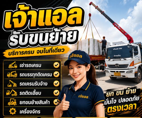 บริการรถเทรลเลอร์ รถเฮี๊ยบ รถเครน และงานขนย้าย